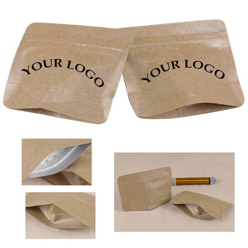 Kraft Paper Zipper Food Bags 1