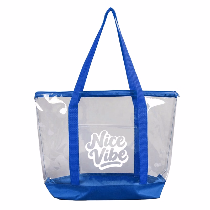Clear Security Tote w/Zipper