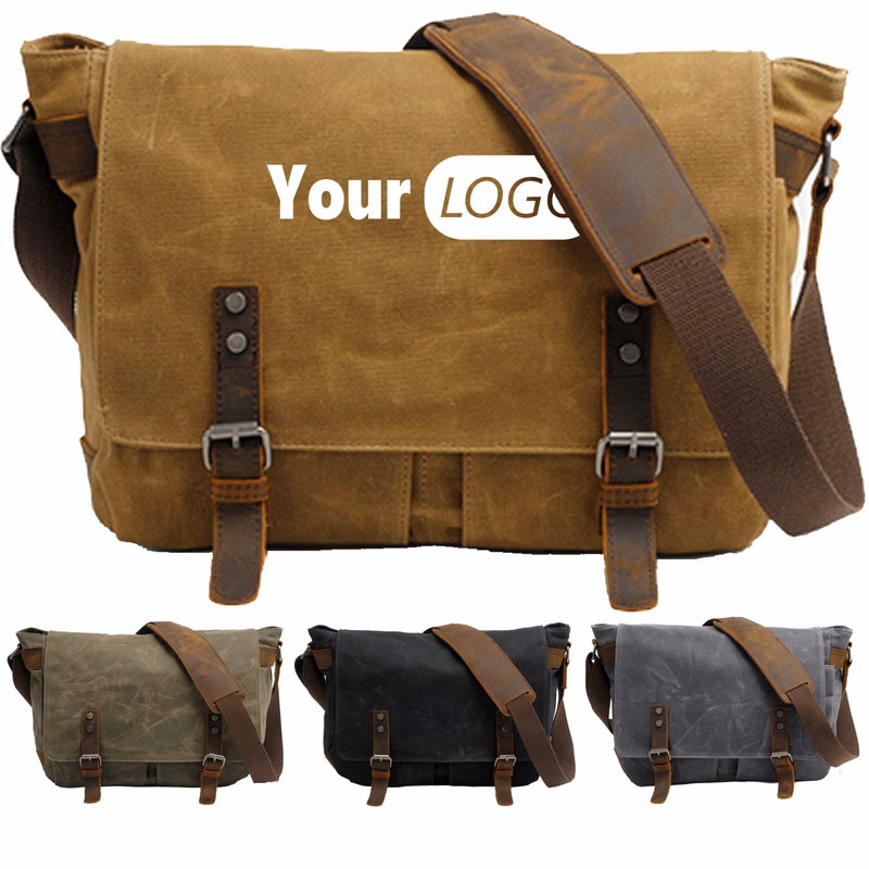 Men's Canvas Crossbody Bag