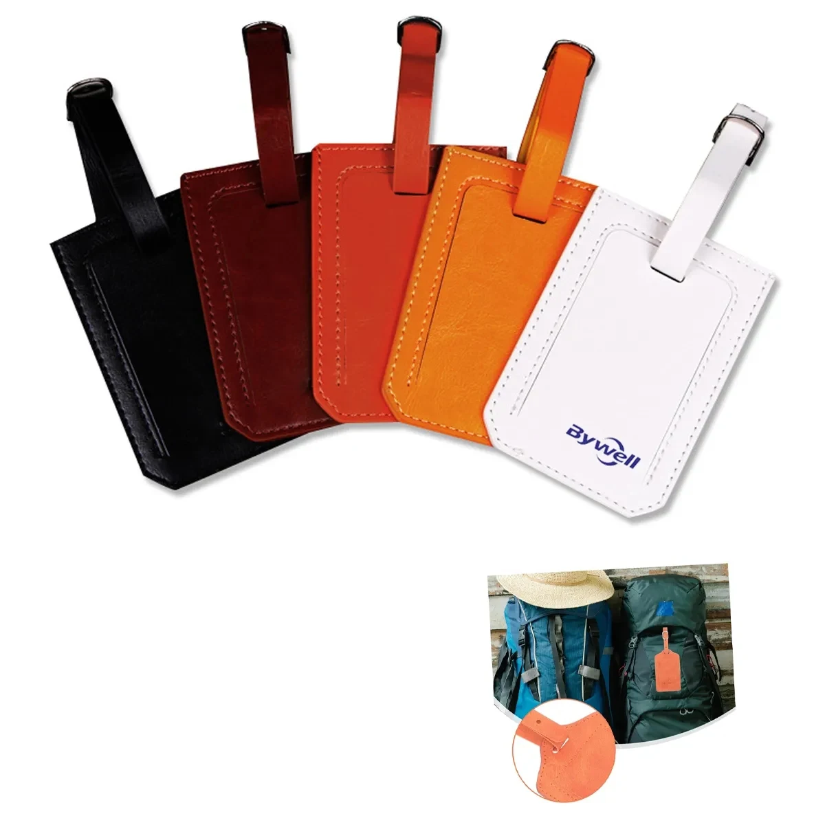 PU Holders Baggage Label Identifier with Straps 1
