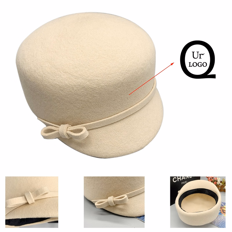 Beidge Wool Biker Hat