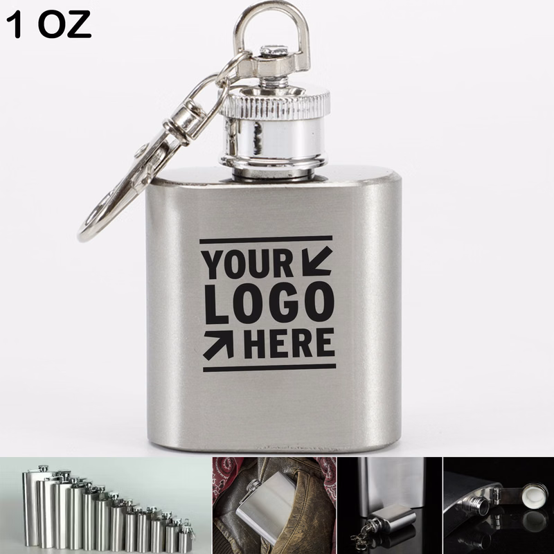 1oz 28ml Stainless Steel Hip Flask