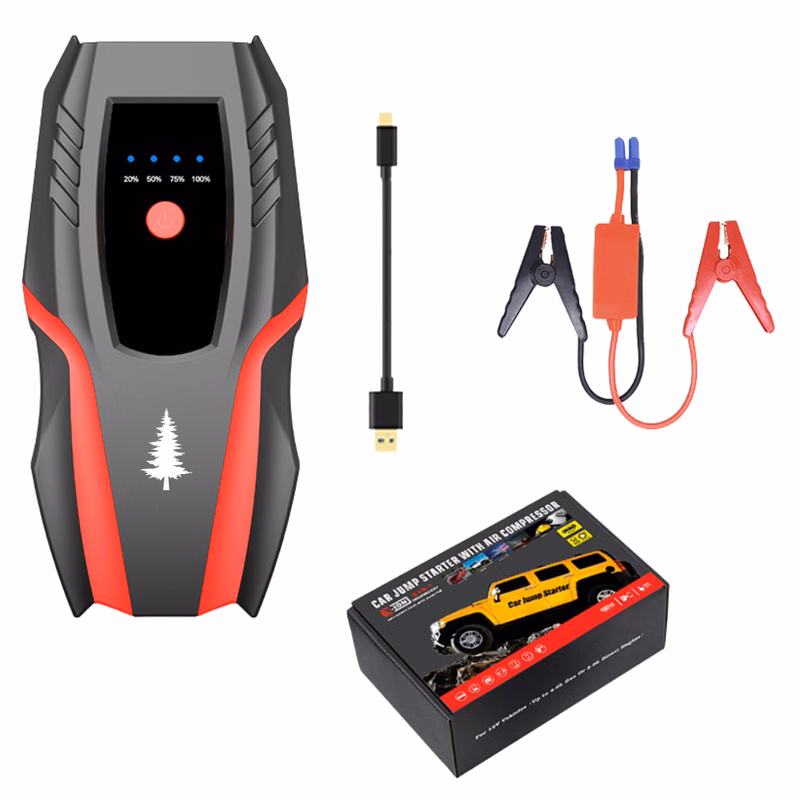 Car Jumper with Reverse Protection Clamps & Gift Box (For 6L Engines)
