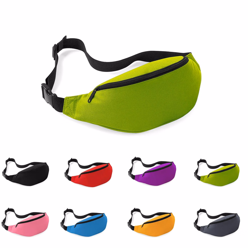 Zipper Running Sport Waist Bag with Adjustable Strap