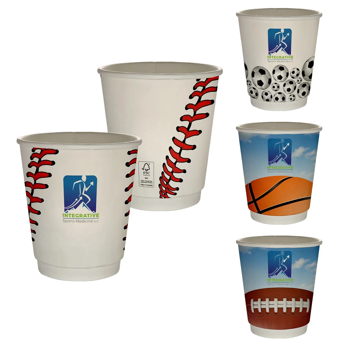 10 oz Full Color Sporty Insulated Paper Cup 1