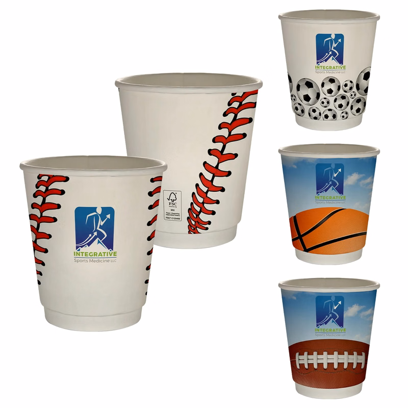 10 oz Full Color Sporty Insulated Paper Cup