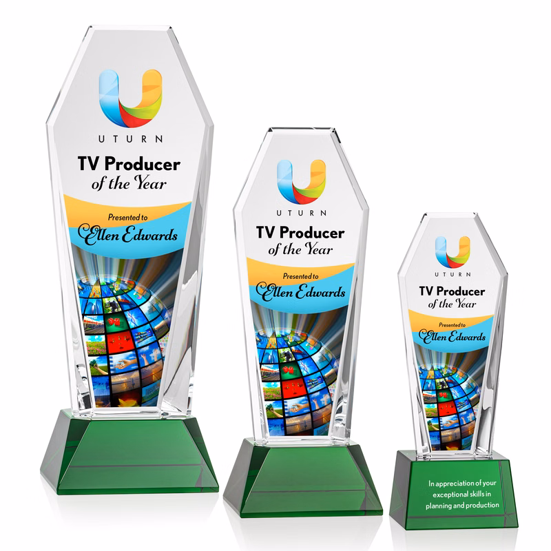 Romford VividPrint™ Award on Base - Green