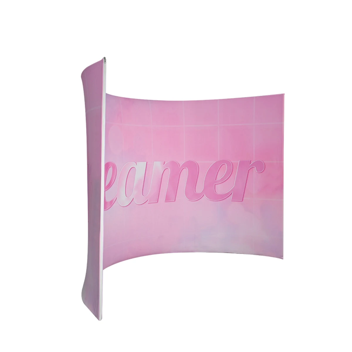 8ft C-Shaped Display Wall Full Kit - 2 Side Imprint 1