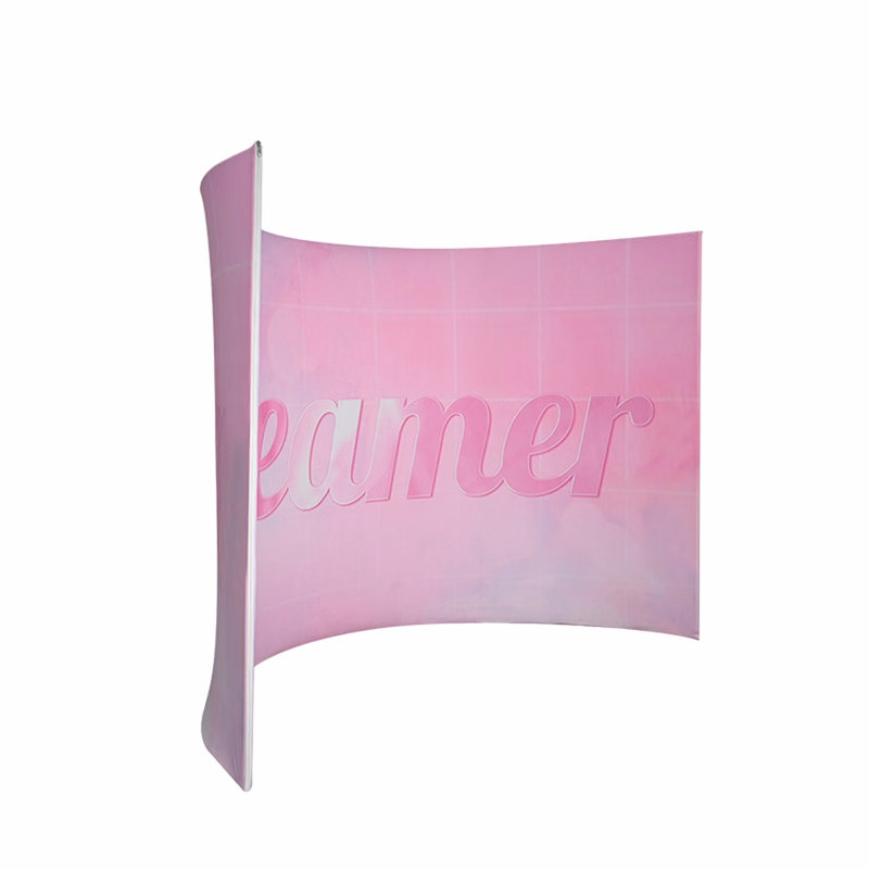 8ft C-Shaped Display Wall Full Kit - 2 Side Imprint