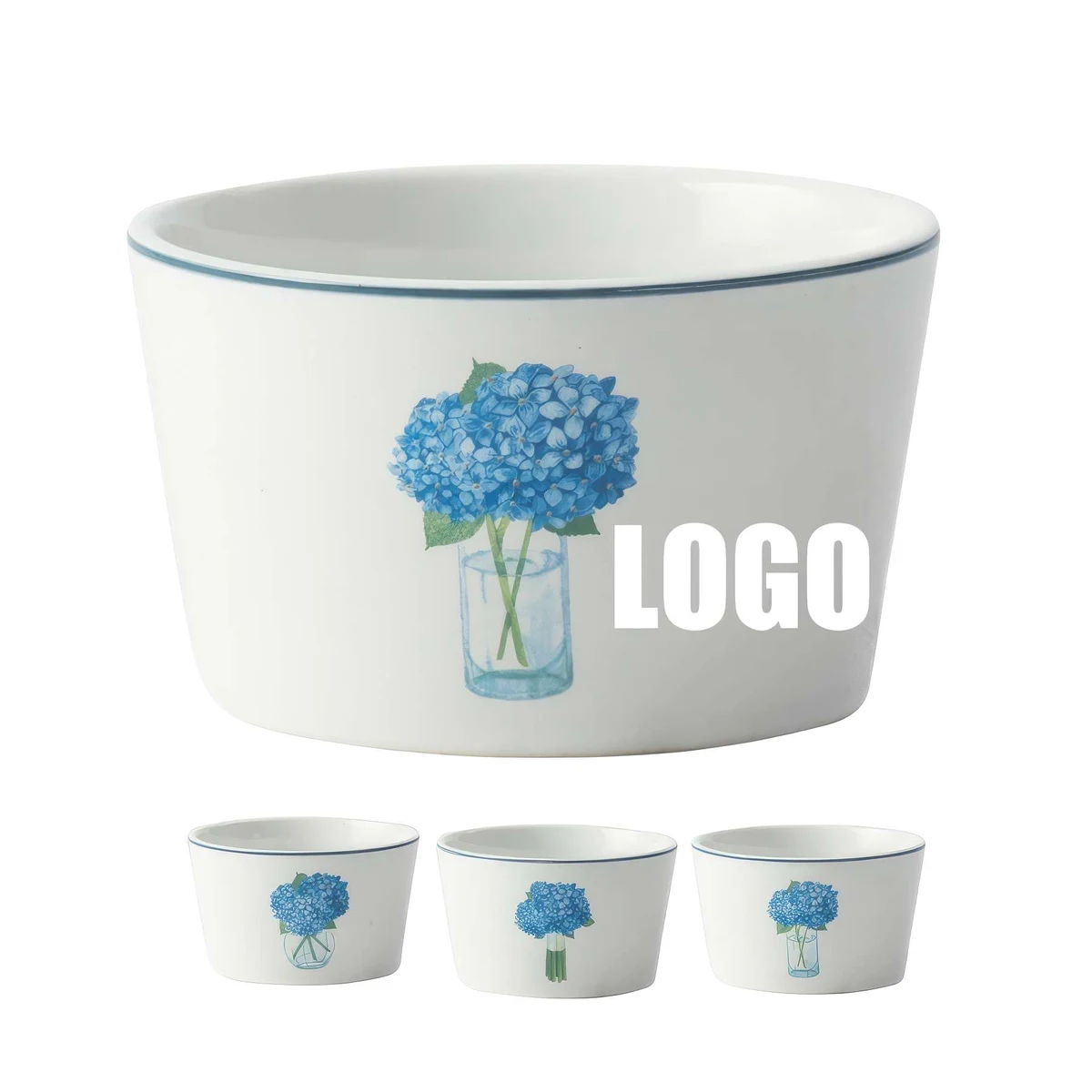 Custom 4.5 Inch Ceramic Dessert Bowls 1