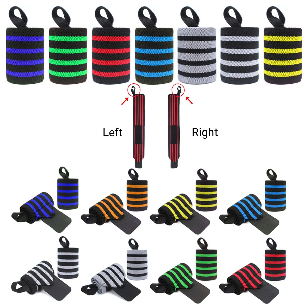 Striped Wrist Wraps 1