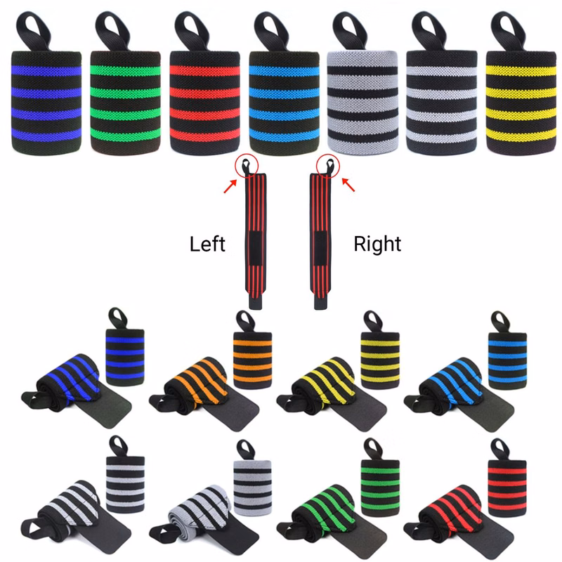 Striped Wrist Wraps