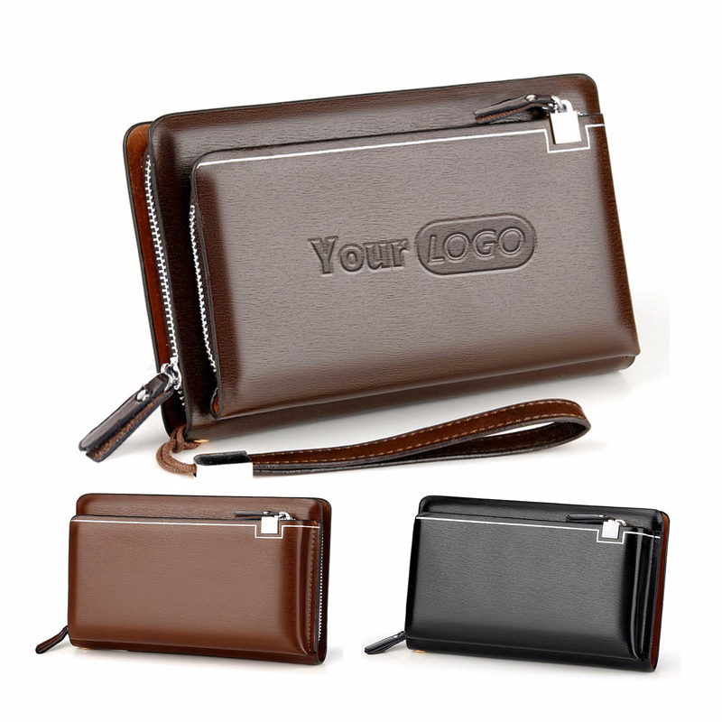 pu Mens Long Purse