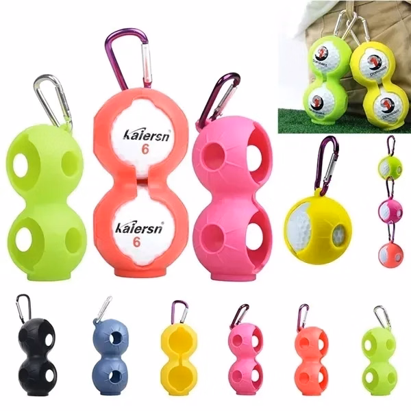 Silicone Golf Ball Holder With Key Ring
