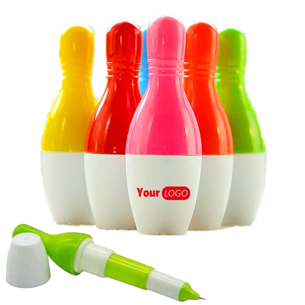 Abs Unique Bowling Pin-Shaped Retractable Pen For Bowling Fans 1