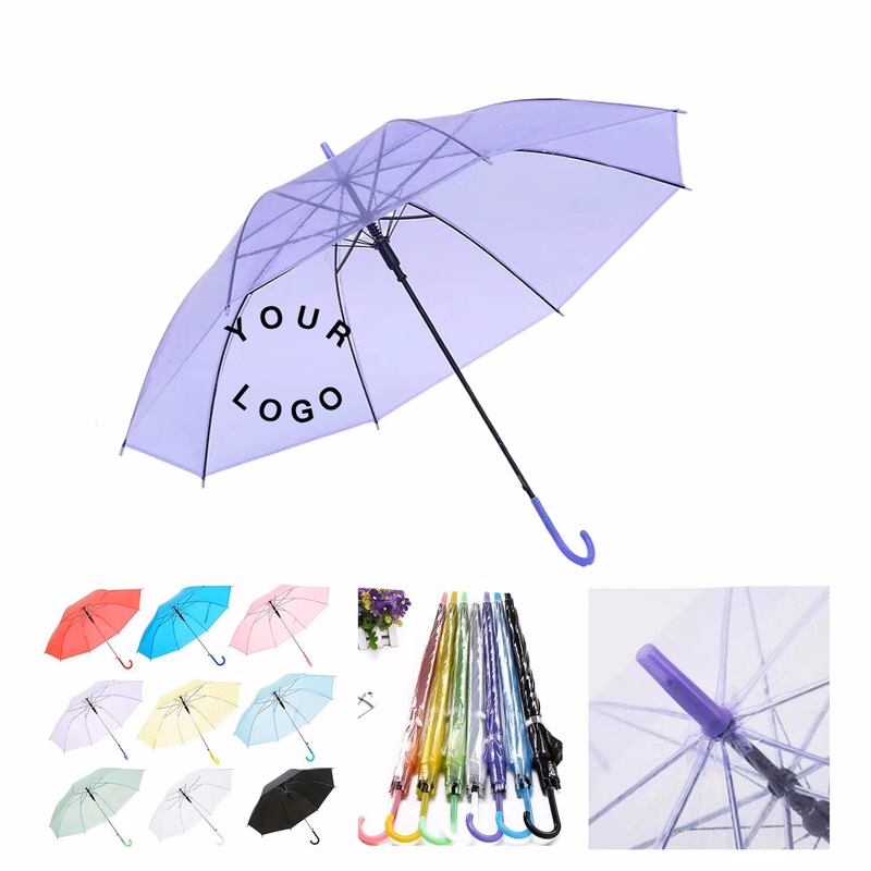 Durable PVC Transparent Umbrella with Wide Coverage