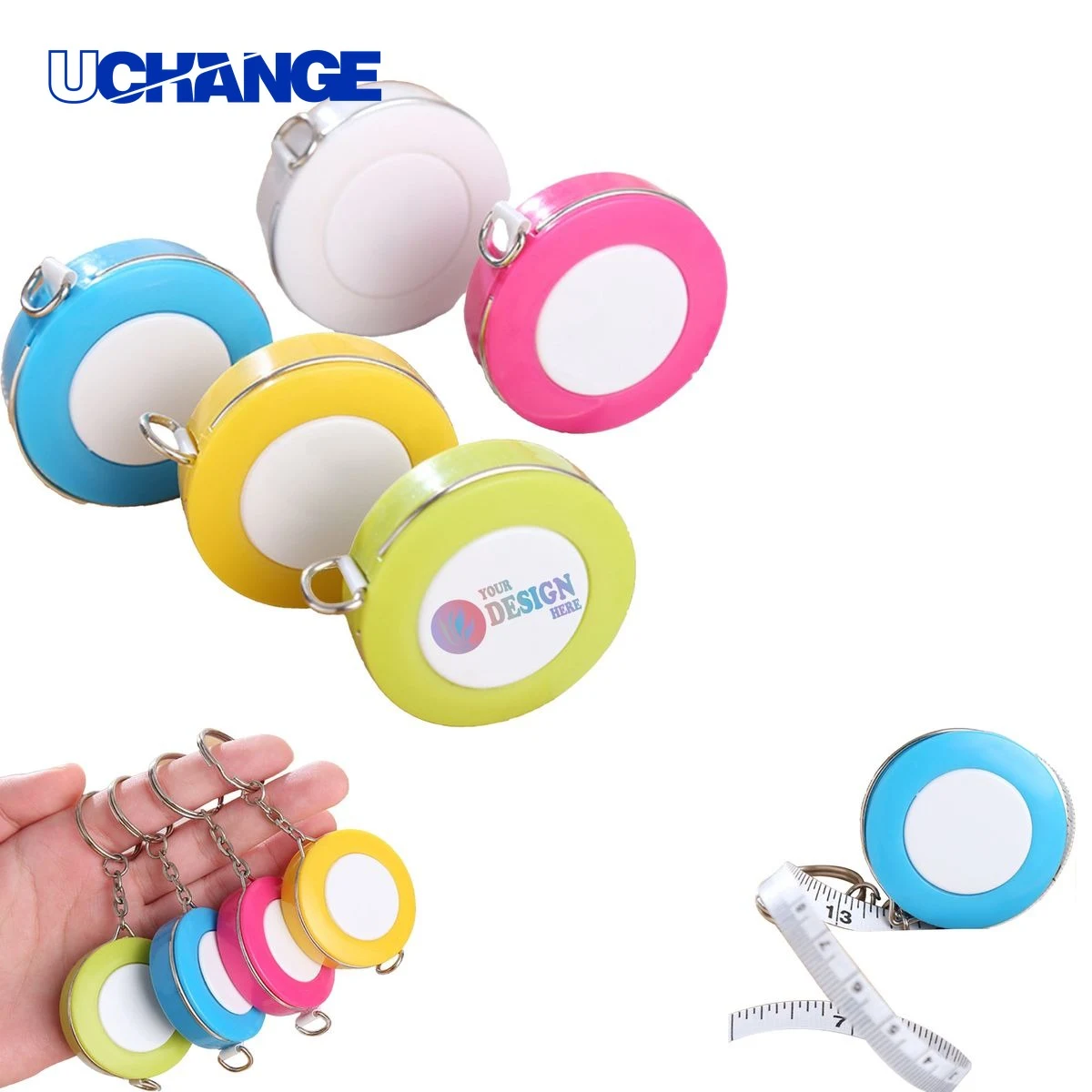 Full Color Custom Measuring Tape Keychain 1