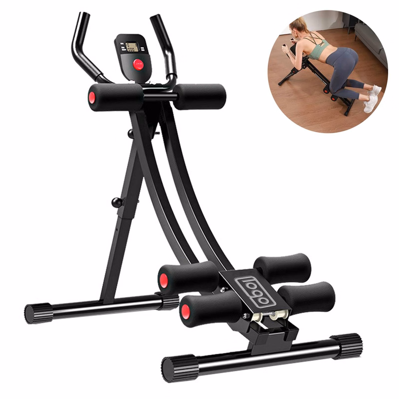 Foldable Home Fat-Burning Abdominal Fitness Roller Machine