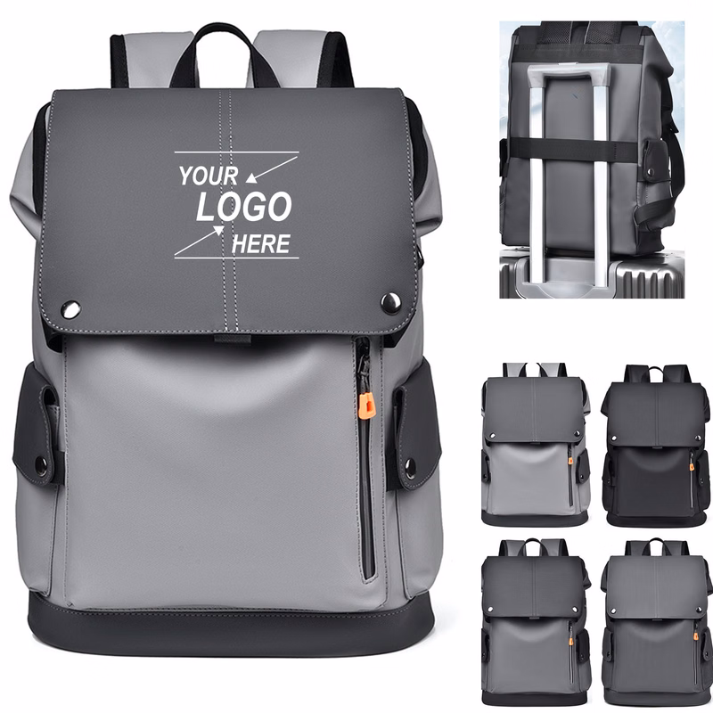 Men's Stylish Faux Leather Backpack