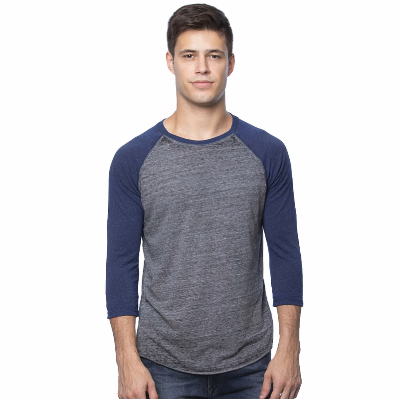 Unisex Triblend Raglan Baseball Burnout Wash