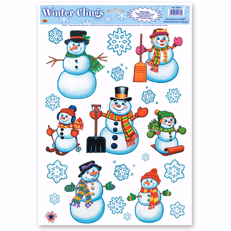 Snowmen/ Snowflakes Clings