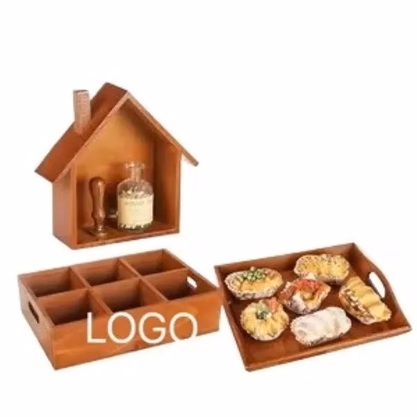 Wooden Tabletop Storage Box