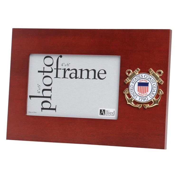 U.S. Coast Guard Medallion 4-Inch by 6-Inch Desktop Picture Frame 1