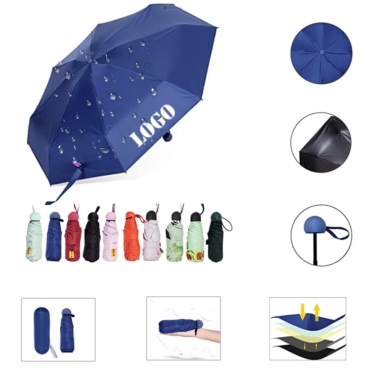 Mini Travel Sun & Rain Umbrella 1
