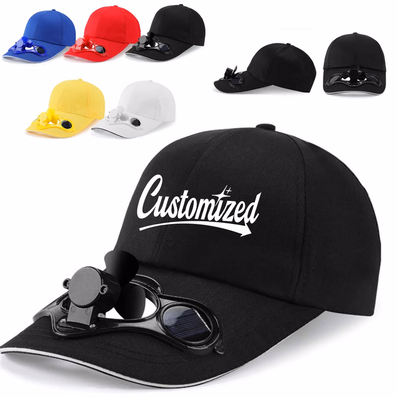 Solar Powered Fan Cap with Sun Protection