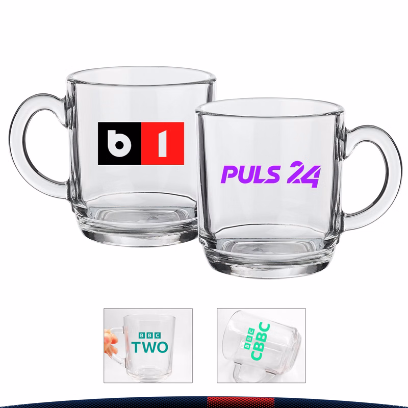 10 oz. Glass Ceramic Coffee Mug