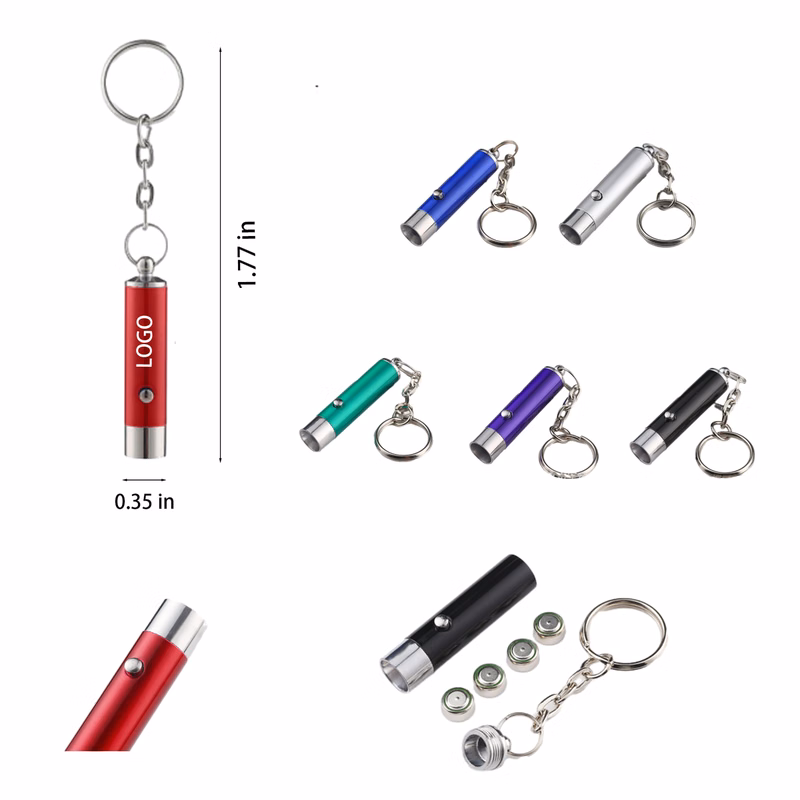 Mini Aluminum Alloy Flashlight Keychain