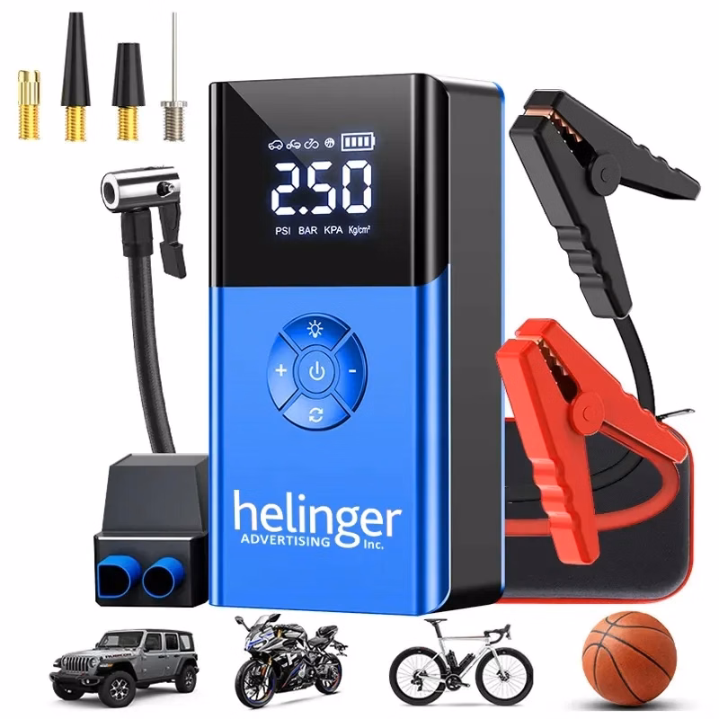 10000mAh Emergency Car Jump Starter w/ 150PSI Tire Inflator