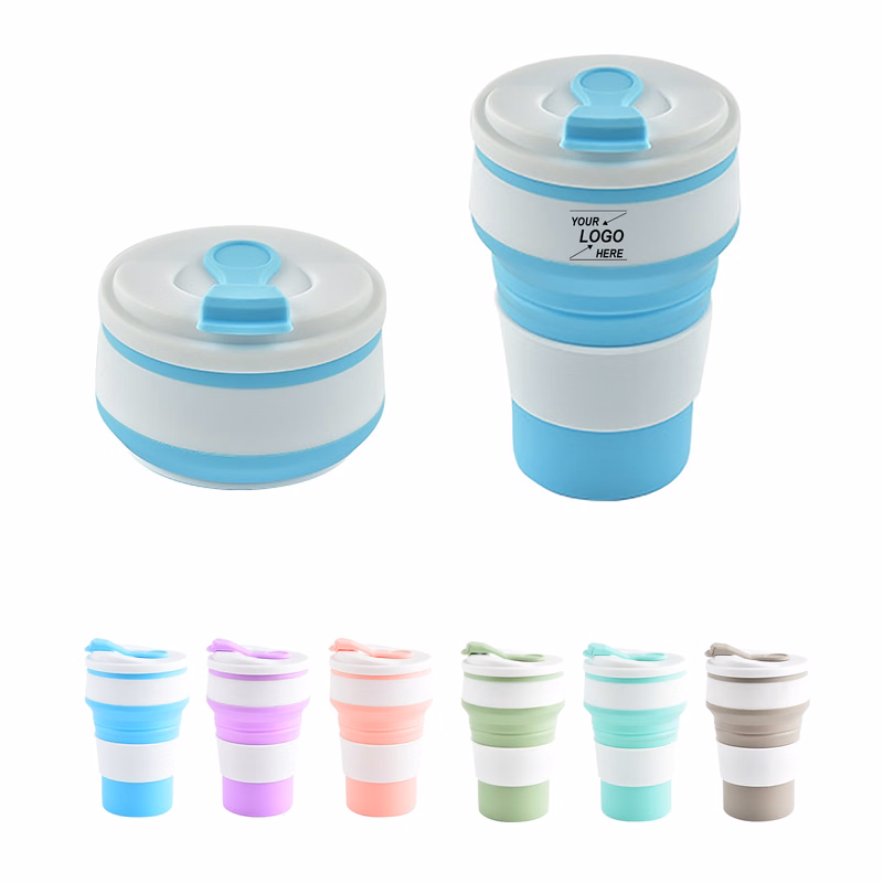 Foldable 12 oz Silicone Travel Cup