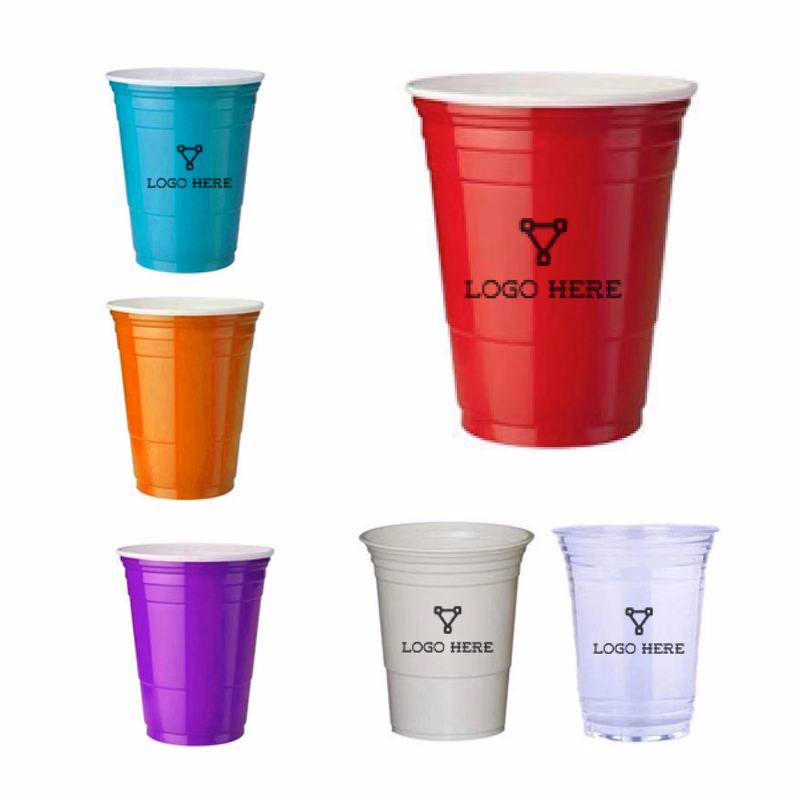 MOQ 100 16 OZ Disposable Party Cups for Drinks