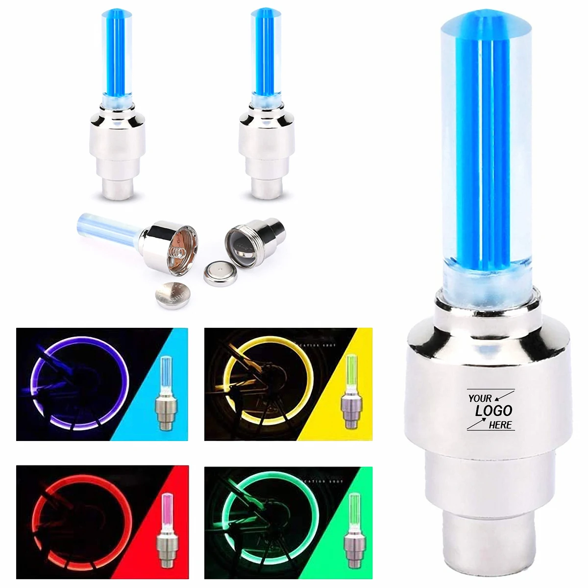 Bicycle Wheel LED Valve Lights 1