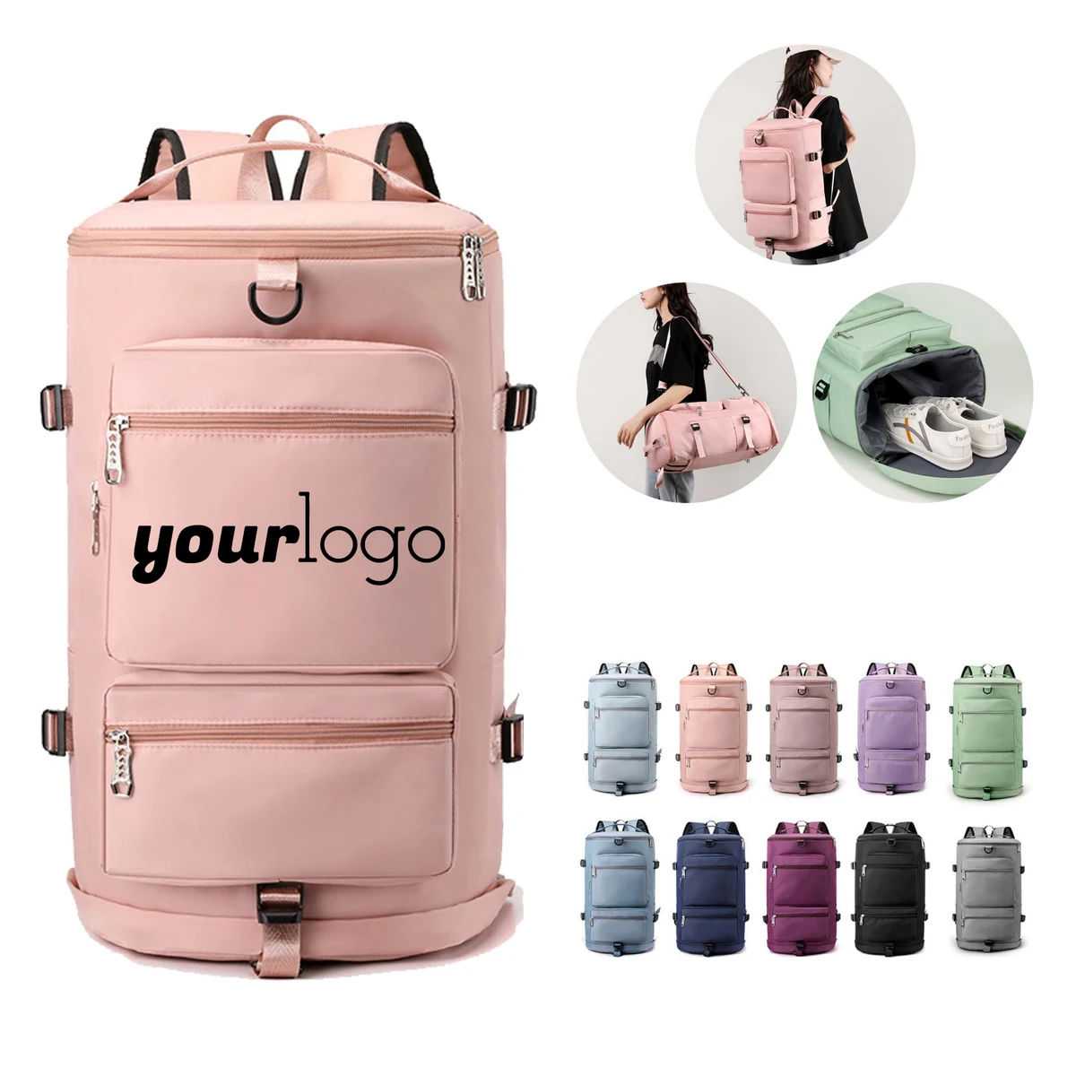Multi - Pocket Expandable Travel Backpack 1
