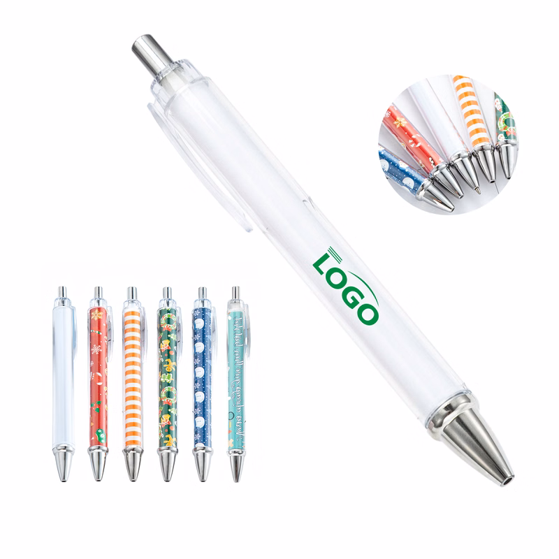 Inner rod roll paper can print advertising plastic pen