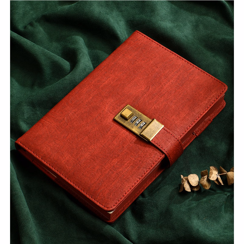 A5 PU Leather Journal with Lock 224Pages