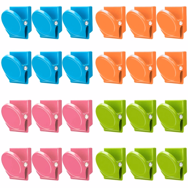 Stainless Steel Colorful Metal Magnetic Spring Clips