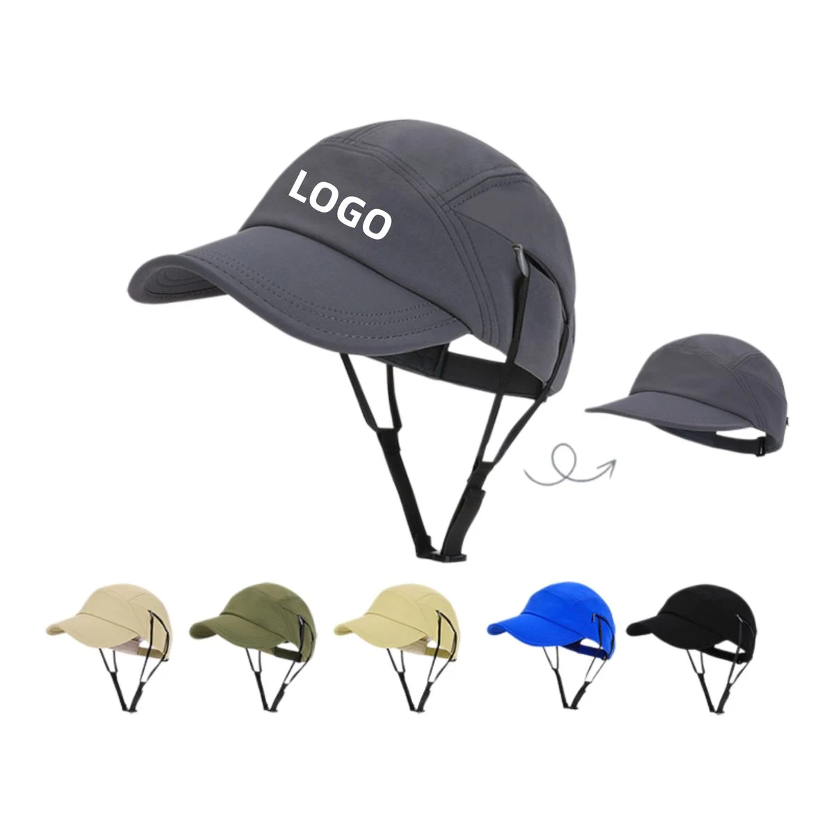 Chinlon Baseball Cap With Strap Pocket 1