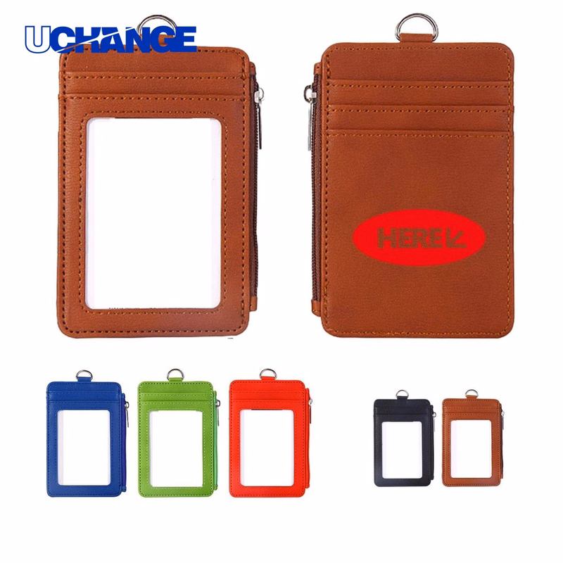 Leather ID Badge Holder