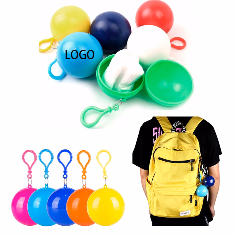 Disposable Spherical Portable Raincoat. MOQ 100PCS