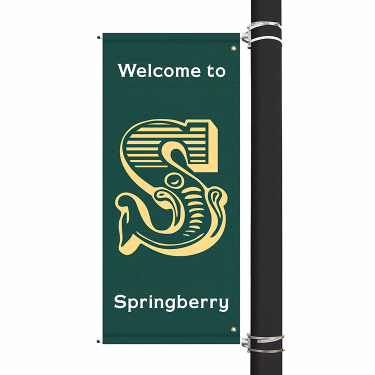 60" x 30" Custom Sunbrella™ Avenue Banner-2 Color Imprint
