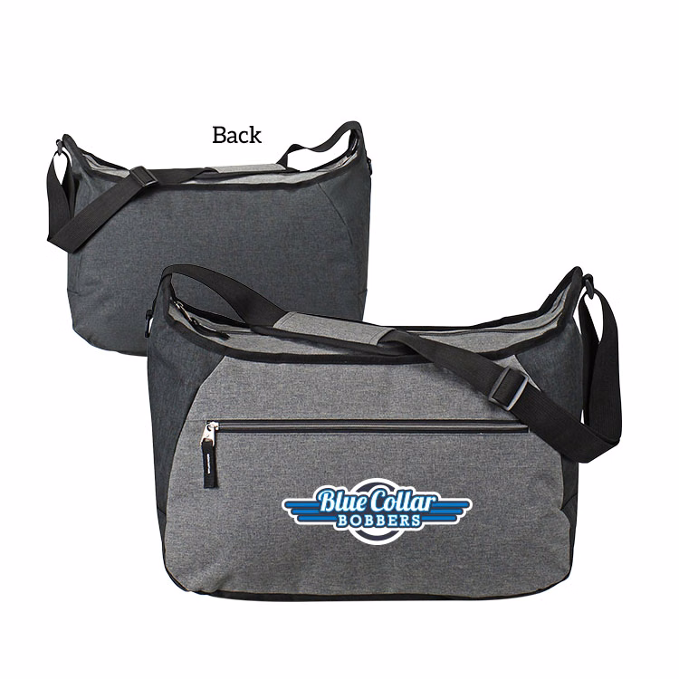 300D Heathered Travel Shoulder Bag