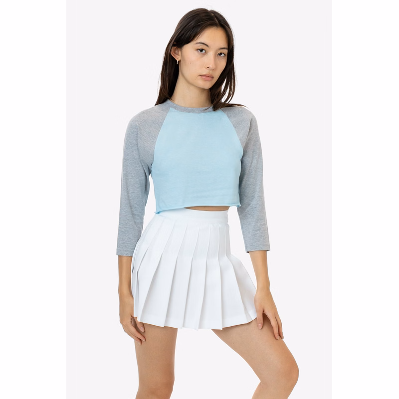 WOMEN'S POLY COTTON 3/4 SLEEVE RAGLAN