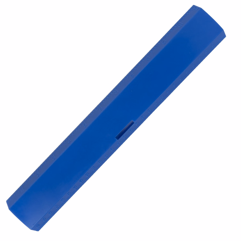 12 inch Ruler with Pencil Holder