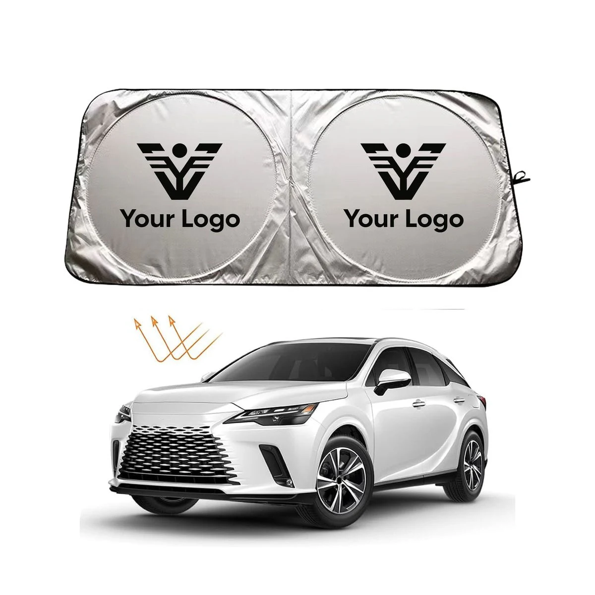 Foldable Reflective Windshield Sunshade 1