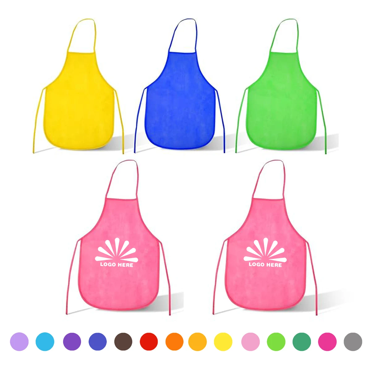 Non Woven Children Fabric Artist Apron MOQ10 1