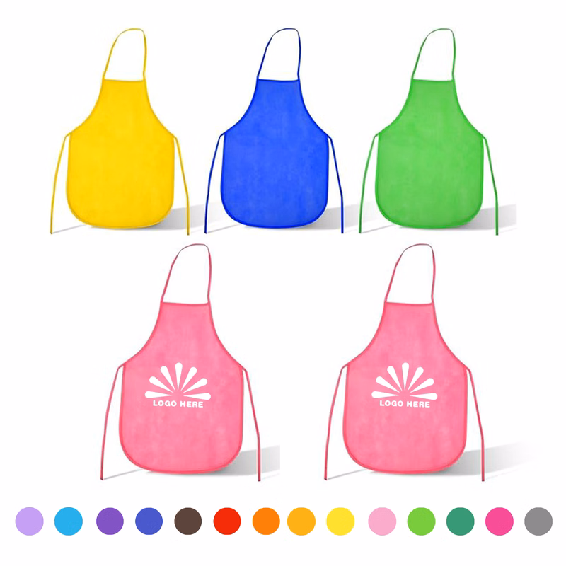 Non Woven Children Fabric Artist Apron MOQ10