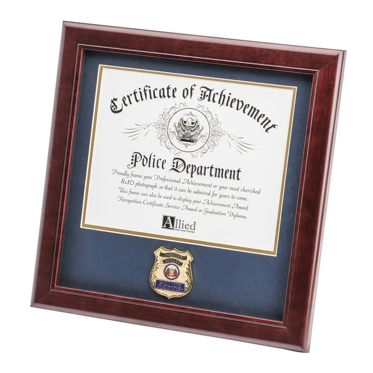 Police Department Medallion 8-Inch by 10-Inch Certificate Frame 1